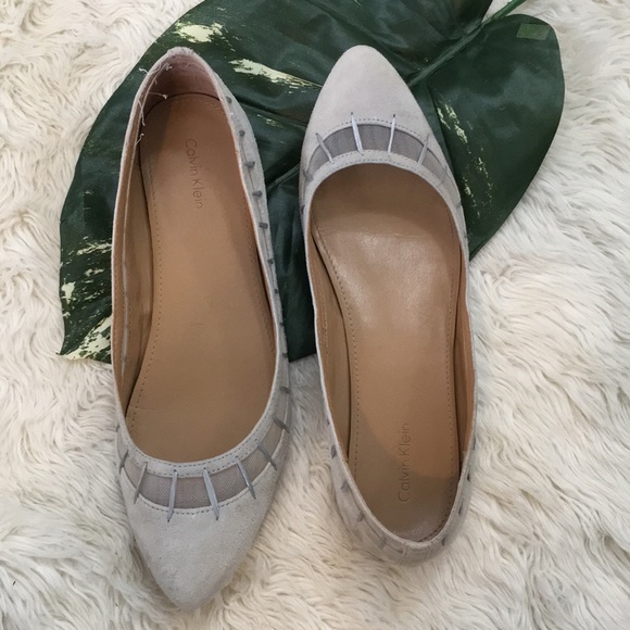 🌺HP🌺 CALVIN KLEIN slip on suede flat, size 10 - Picture 4 of 8